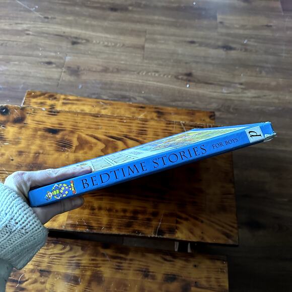 Vintage 2000 Bedtime Stories For Boys Hardcover Oversized Lap Book - Picture 12 of 12